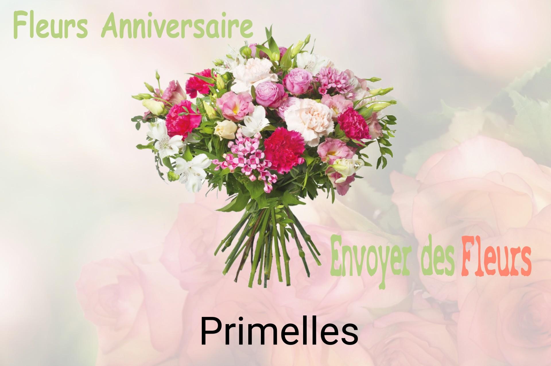 Bouquet de fleurs d’anniversaire livré à Primelles