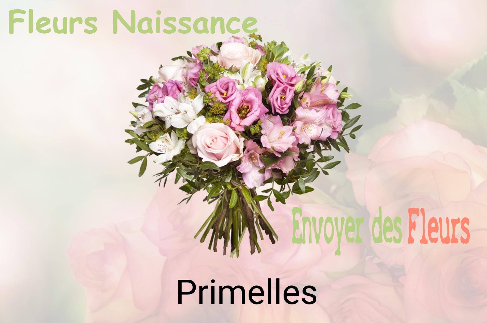 Bouquet de fleurs de naissance livré à Primelles